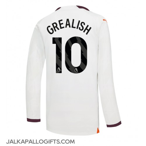 Manchester City Jack Grealish #10 Vieraspaita 2023-24 Pitkähihainen